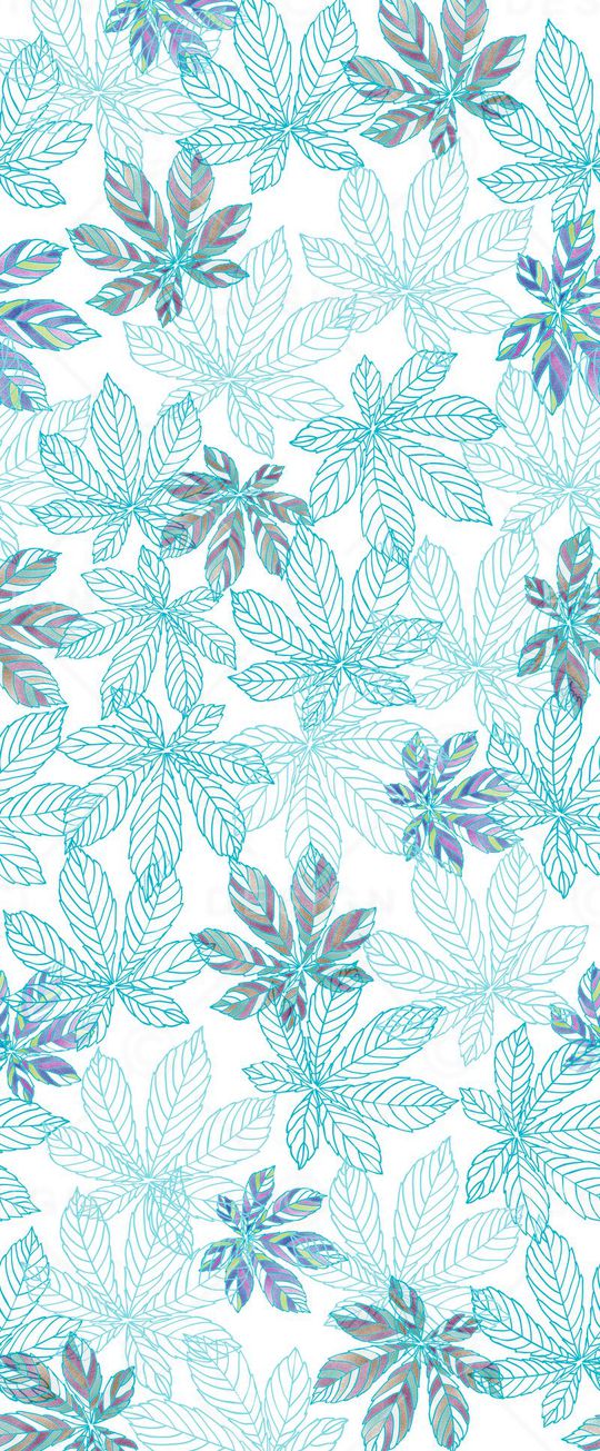 树叶印花华亿平台图片