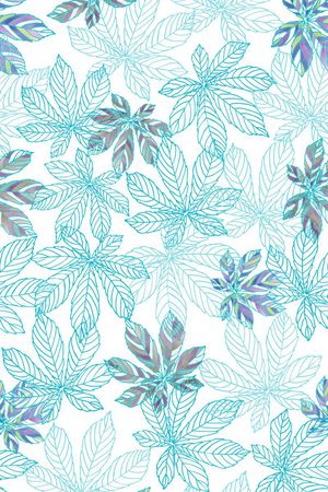 树叶印花华亿平台图片