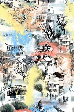 风景印花华亿平台图片