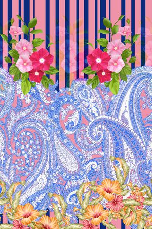 佩斯利印花华亿平台图片