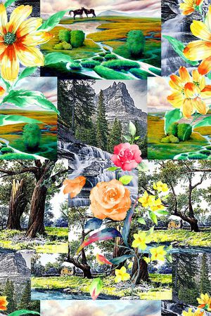 时尚潮流设计大牌中国风印花印花华亿平台图片