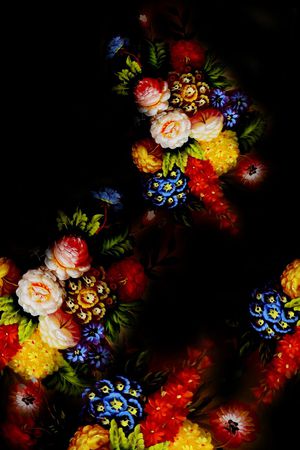 围巾华亿平台印花华亿平台图片