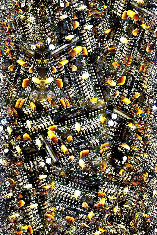 不规则几何印花华亿平台图片