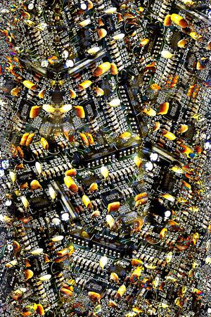 不规则几何印花华亿平台图片