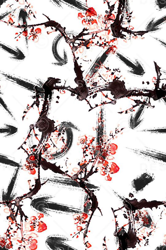 梅花香自苦寒来印花华亿平台图片