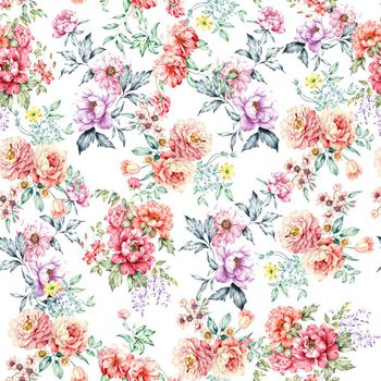 616719-玫瑰牡丹花卉