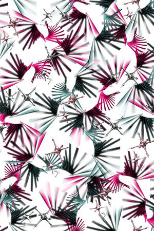 时尚、炫酷、抽象几何印花华亿平台图片