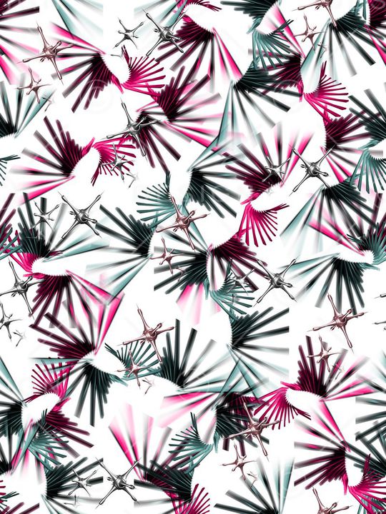 时尚、炫酷、抽象几何印花华亿平台图片