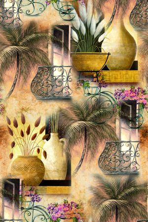 抽象印花华亿平台图片