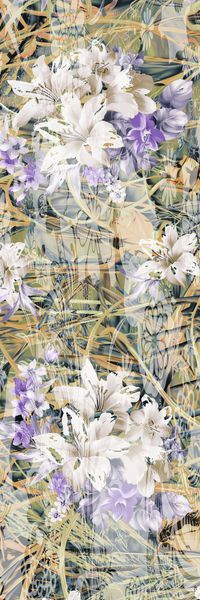 抽象花卉印花华亿平台图片