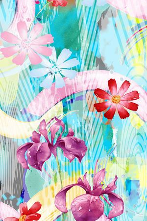 荷花印花华亿平台图片