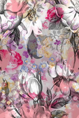 丝巾印花华亿平台图片