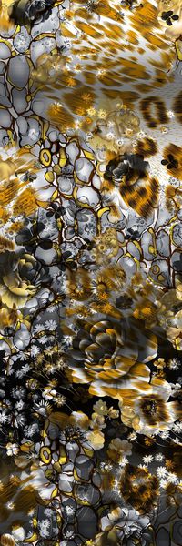 抽象花卉印花华亿平台图片