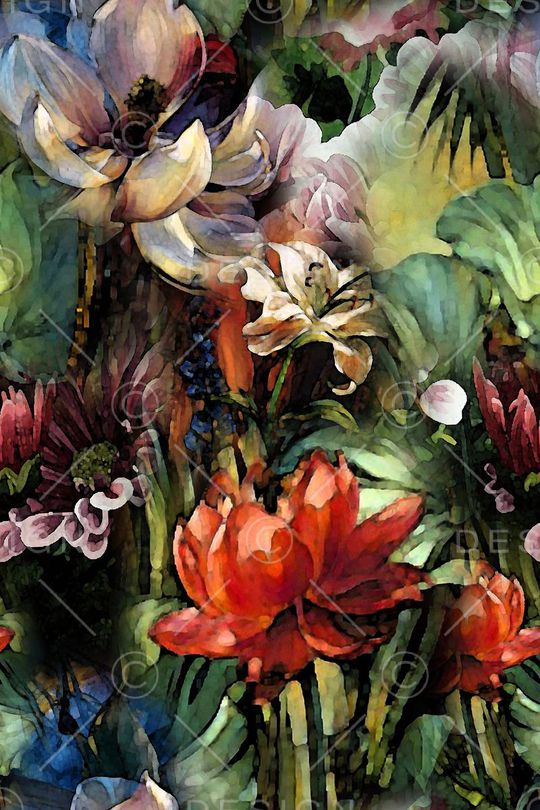 花朵印花华亿平台图片