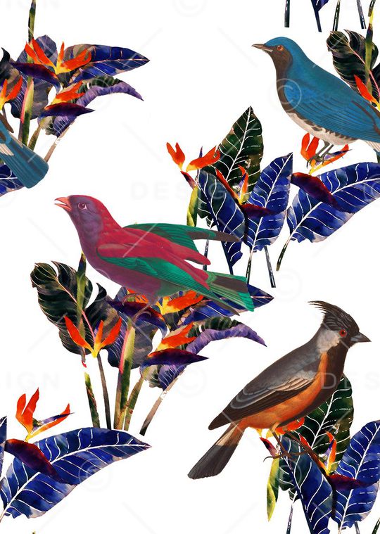 树叶印花华亿平台图片