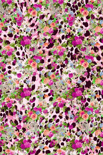 616978-豹纹花卉 火腿珠宝花纹--2