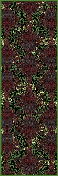 民族风丝巾长巾。腰果印花华亿平台图片