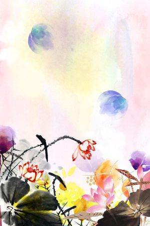 中国风印花华亿平台图片