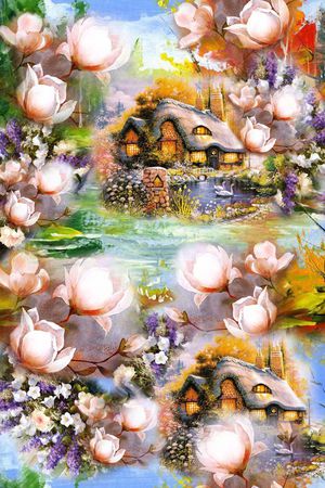 风景印花华亿平台图片