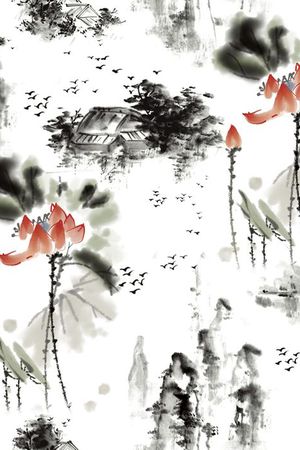 荷花印花华亿平台图片