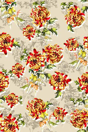 抽象几何清爽梦幻艺术平底立体手绘满版最新高清数码蕾丝民族中国风绣花珠宝肌理时尚潮

流大牌复古欧美风印花华亿平台图片