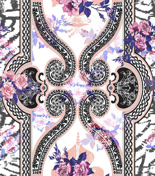 欧式印花华亿平台图片