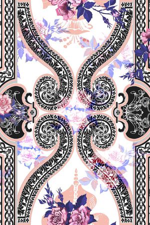 欧式印花华亿平台图片