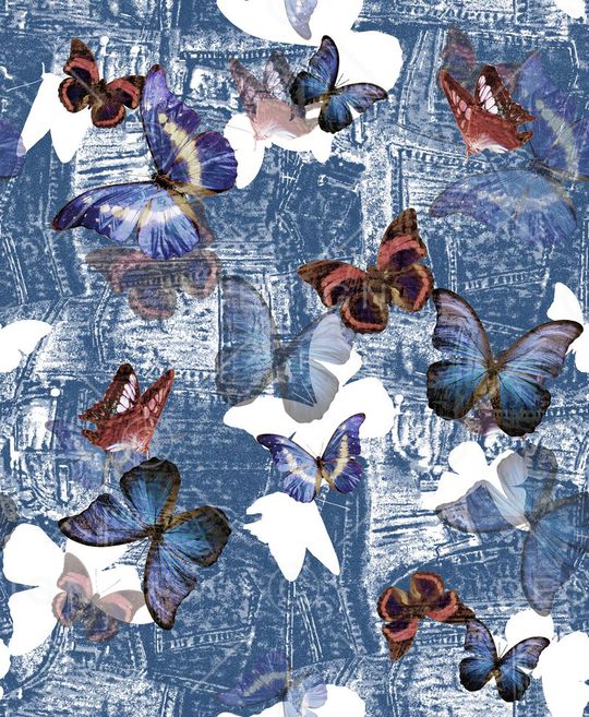 牛仔纹理印花华亿平台图片