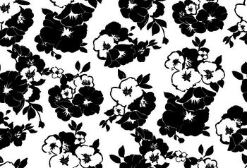 617160-简单花 黑色