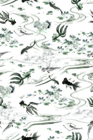 中国风印花华亿平台图片