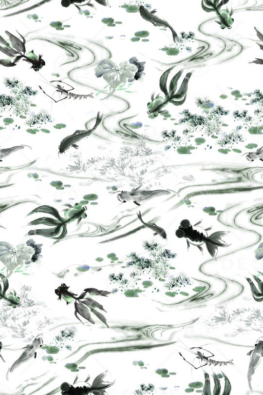 中国风印花华亿平台图片