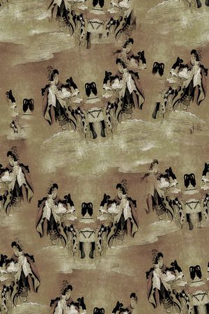 复古印花华亿平台图片