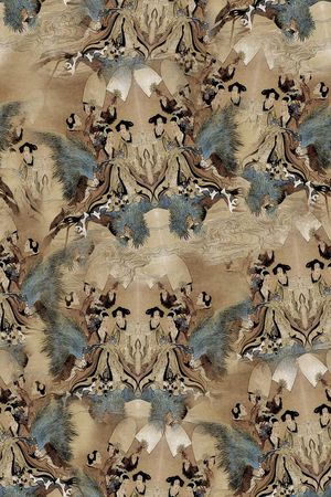 复古印花华亿平台图片