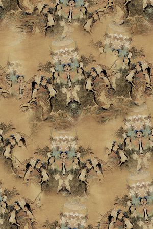 复古印花华亿平台图片