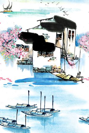 中国风印花华亿平台图片