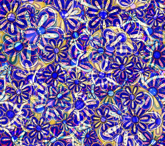 花的色彩世界印花华亿平台图片