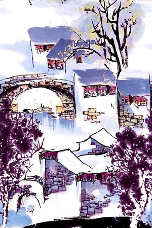 中国风印花华亿平台图片