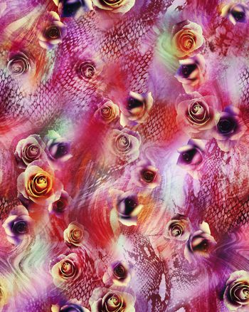 动物纹印花华亿平台图片