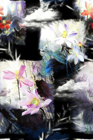 中国风印花华亿平台图片