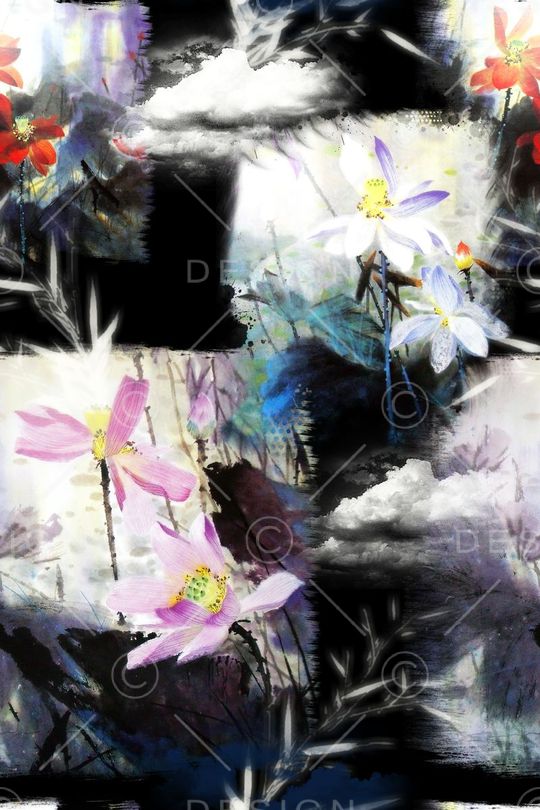 中国风印花华亿平台图片