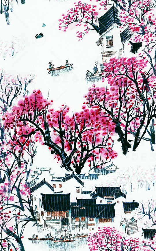 中国风印花华亿平台图片