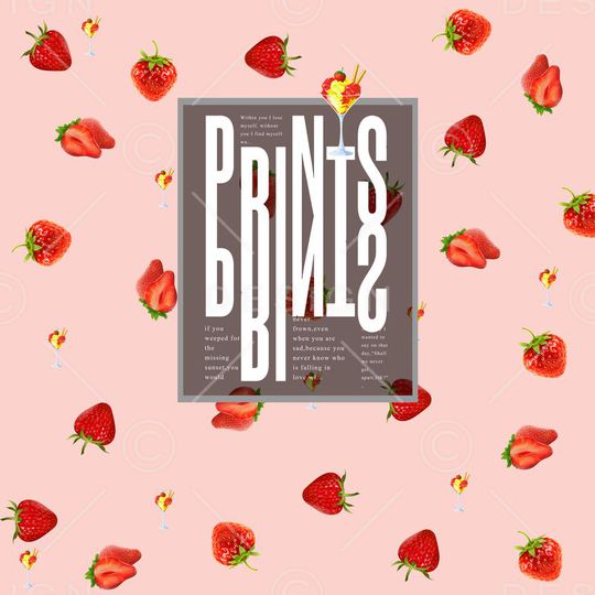 草莓印花华亿平台图片