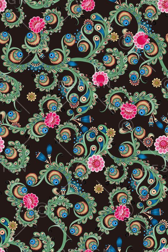 凤尾印花华亿平台图片