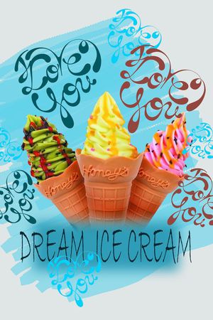 冰淇淋印花华亿平台图片