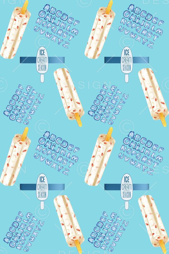 冰淇淋印花华亿平台图片