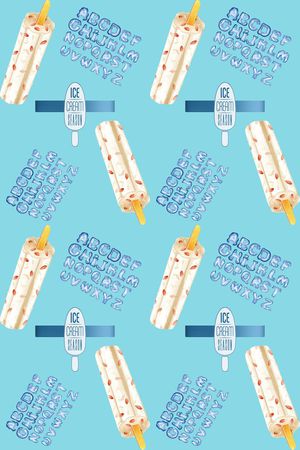 冰淇淋印花华亿平台图片