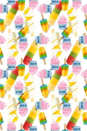 冰淇淋印花华亿平台图片