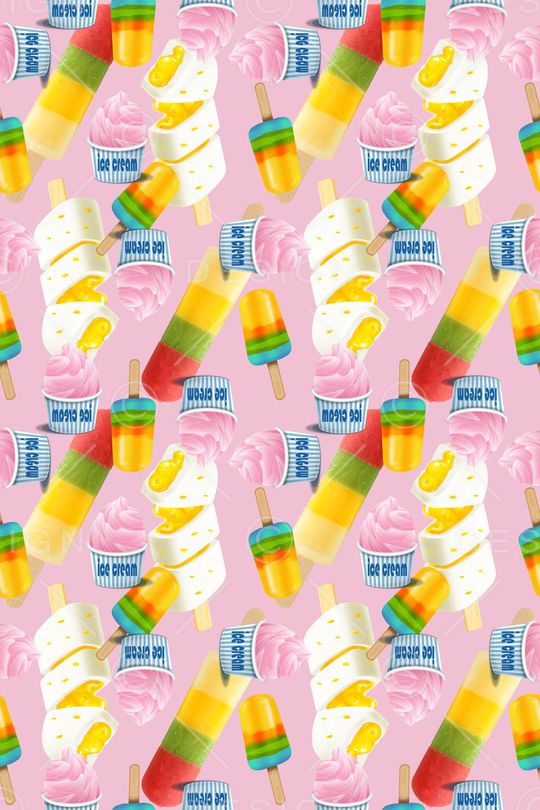 冰淇淋印花华亿平台图片