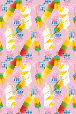 冰淇淋印花华亿平台图片