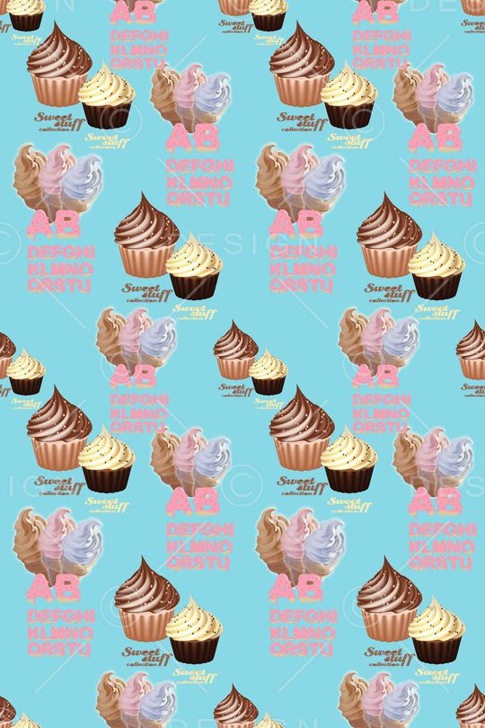 冰淇淋印花华亿平台图片